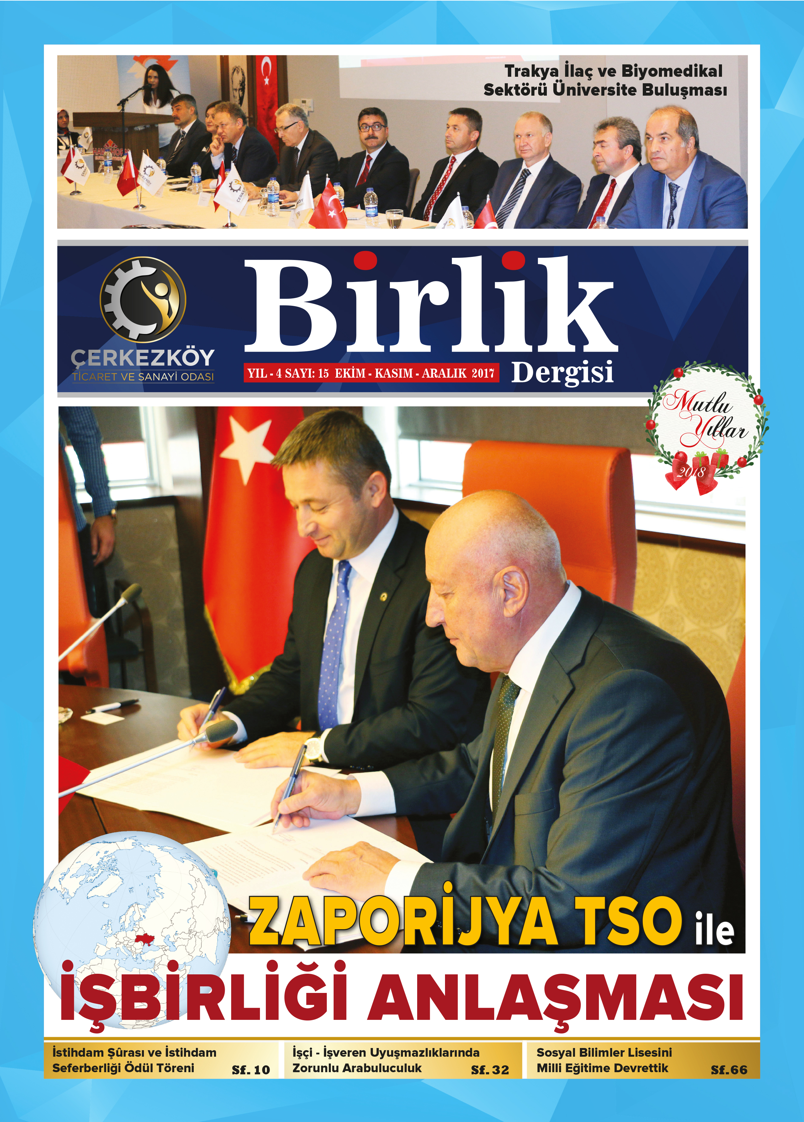 Çerkezköy Ticaret ve Sanayi Odası Birlik Dergisi 15.Sayı