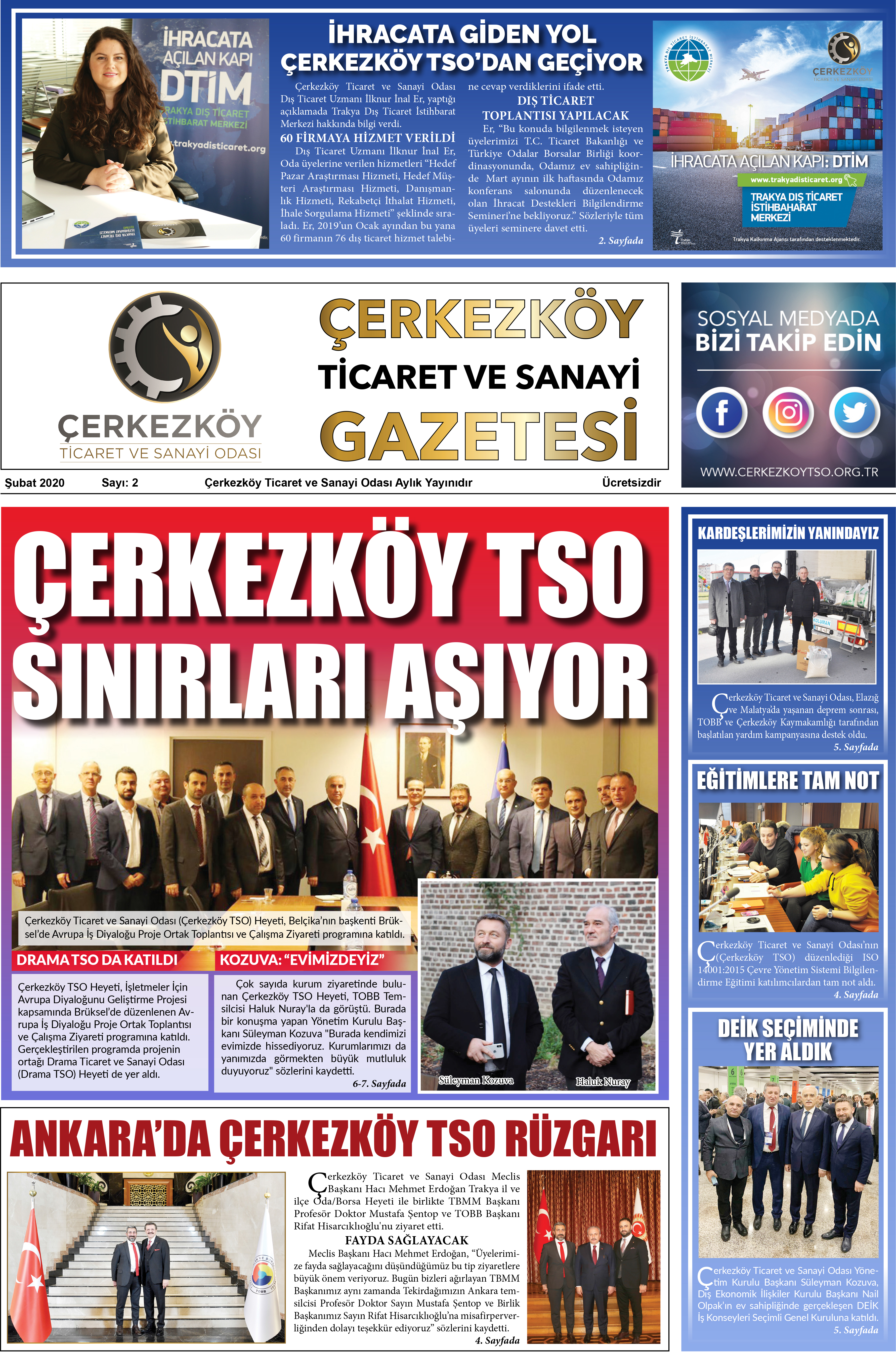 Çerkezköy Ticaret ve Sanayi Gazetesi 2. Sayı