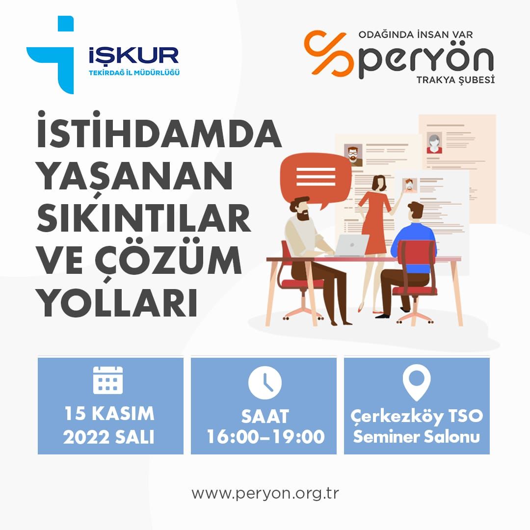 İŞKUR,CTSO, CERKEZKÖY TSO, İSTİHDAM