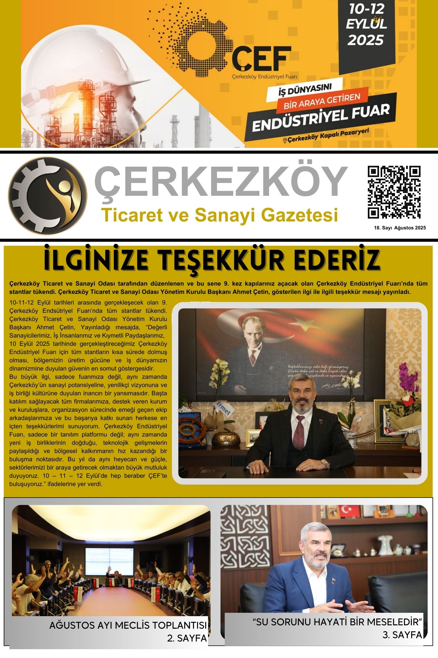 Çerkezköy Ticaret ve Sanayi Gazetesi Sayı 18