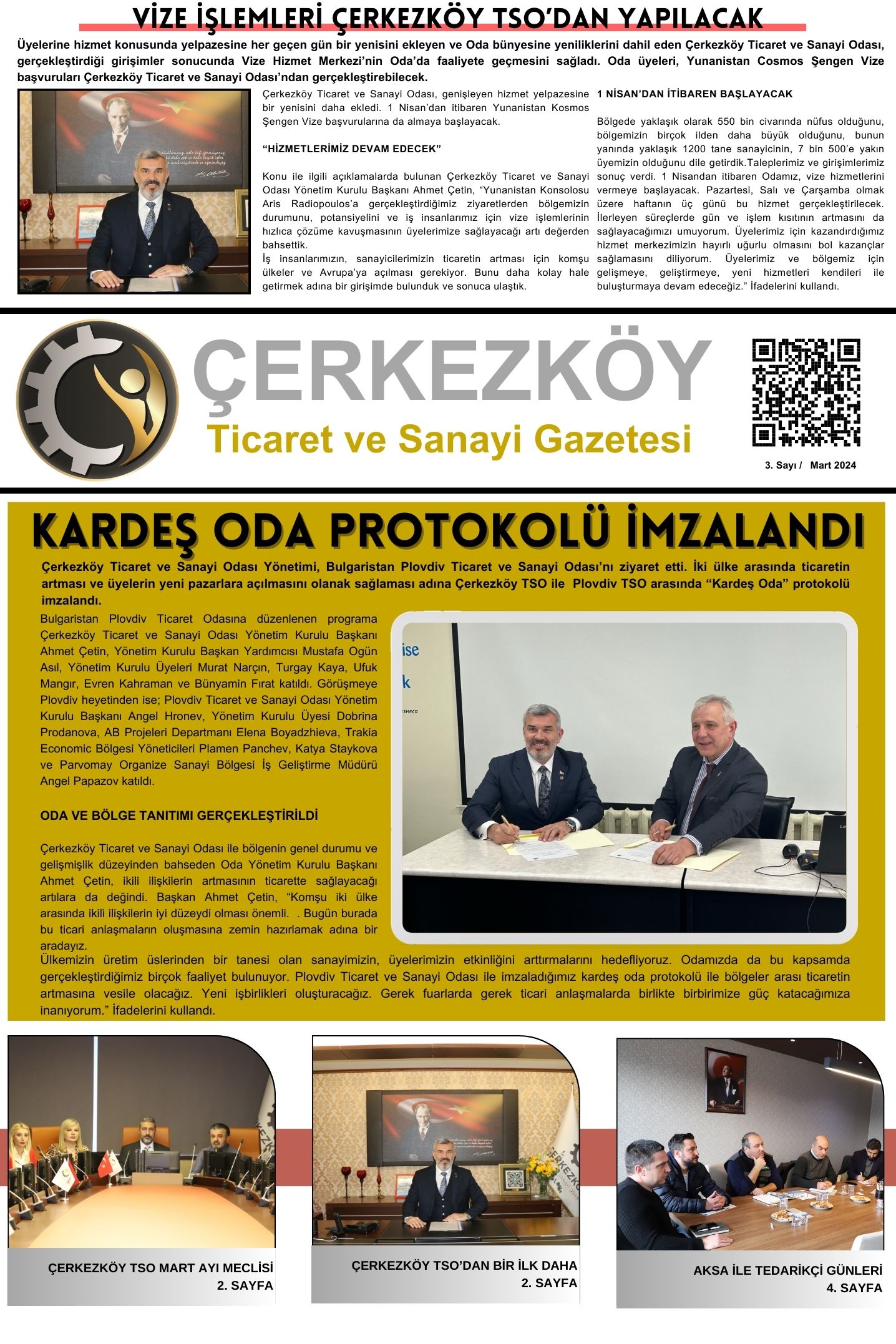 Çerkezköy Ticaret ve Sanayi Gazetesi Sayı 3